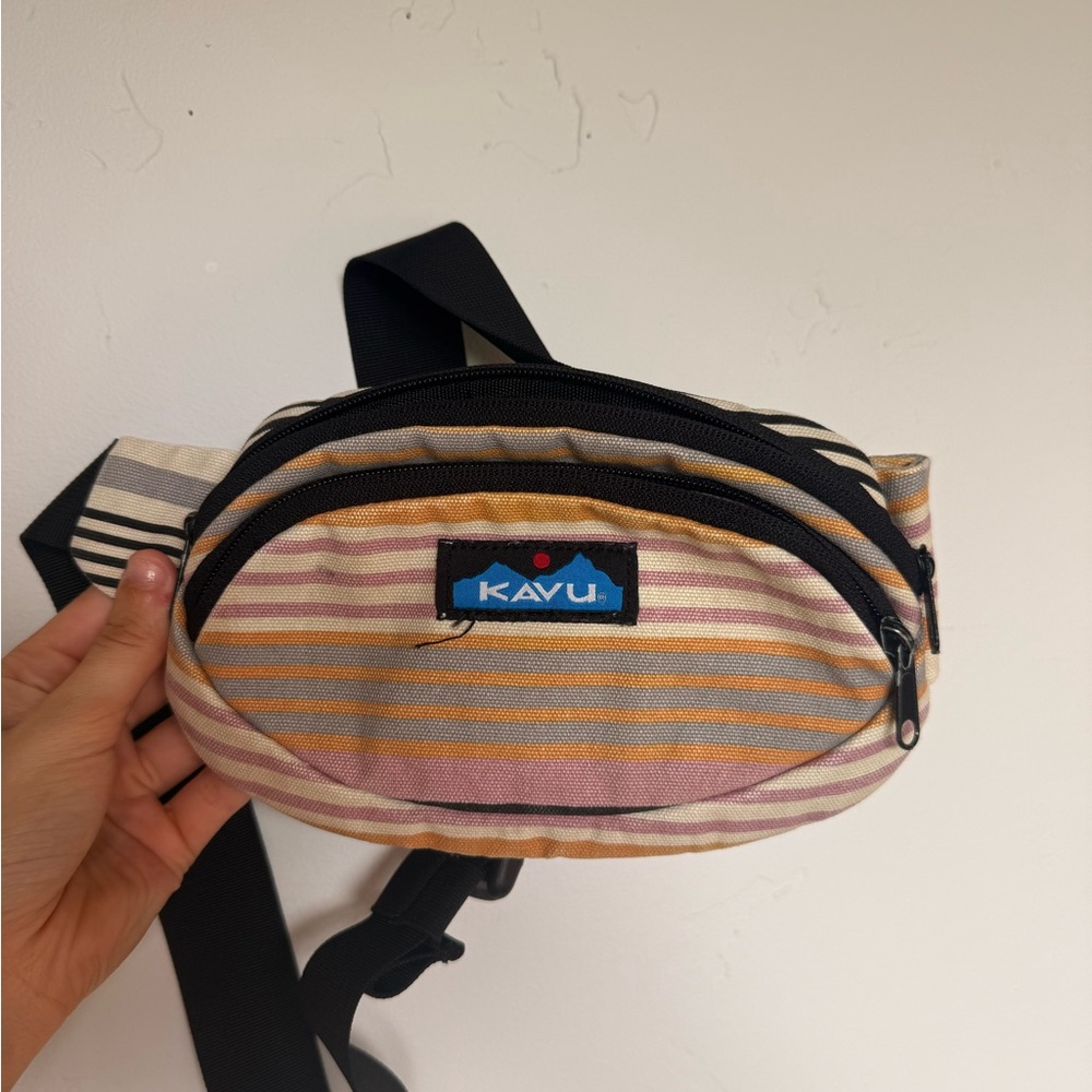 KAVU Multicolor Striped Belt Bag